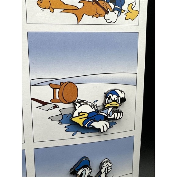 Rare Pin 59685 Donald Duck Comic Strip 70th Anniversary Card Set 6 Pin Set Mint - Picture 7 of 13